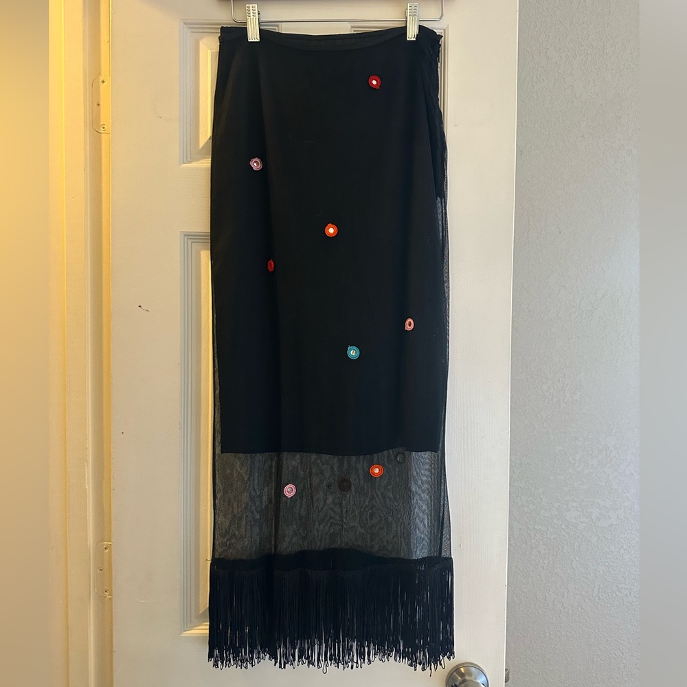 Dolce & Gabane vintage mirrored midi skirt!